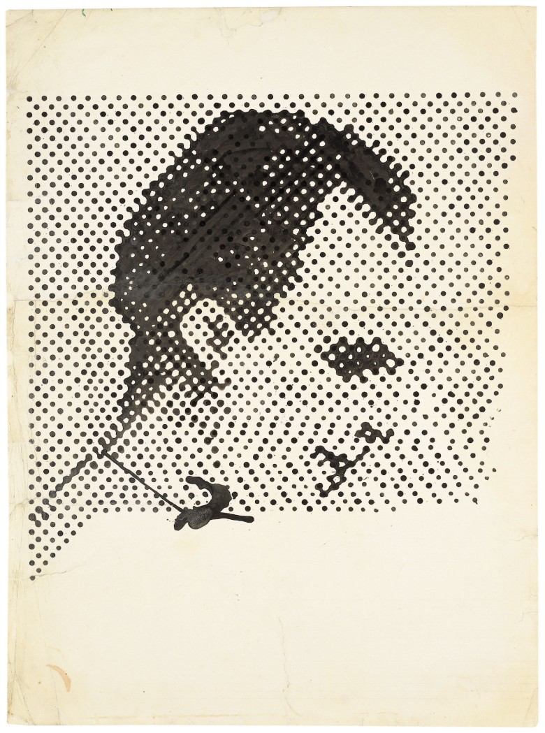 MoMA: Sigmar Polke, German, 1941–2010. Raster Drawing (Portrait of Lee Harvey Oswald) (Rasterzeichnung (Porträt Lee Harvey Oswald)) 1963. © 2014 Estate of Sigmar Polke/ Artists Rights Society (ARS), New York / VG Bild-Kunst, Bonn